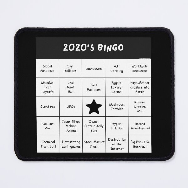 Item preview, 2020s Bingo - 2020's Darkest Decade Bingo Card - Disaster Bingo Meme designed and sold by MillennialMemer.