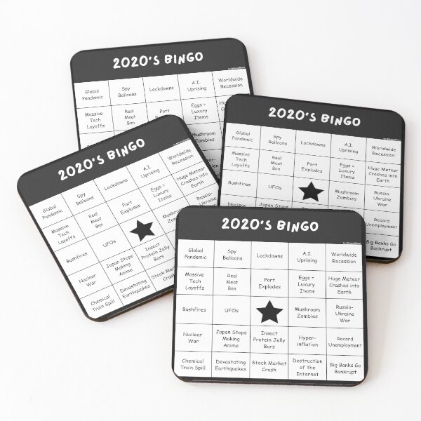 Item preview, 2020s Bingo - 2020's Darkest Decade Bingo Card - Disaster Bingo Meme designed and sold by MillennialMemer.