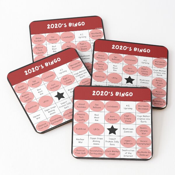 Item preview, 2020s Bingo - 2020's Darkest Decade Bingo Card - Disaster Bingo Meme (filled) designed and sold by MillennialMemer.