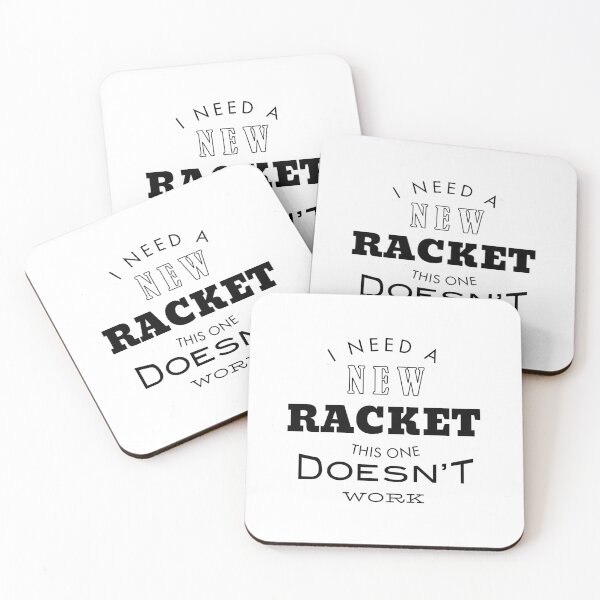 Item preview, Funny Tennis I Need a New Racket designed and sold by whyitsme.