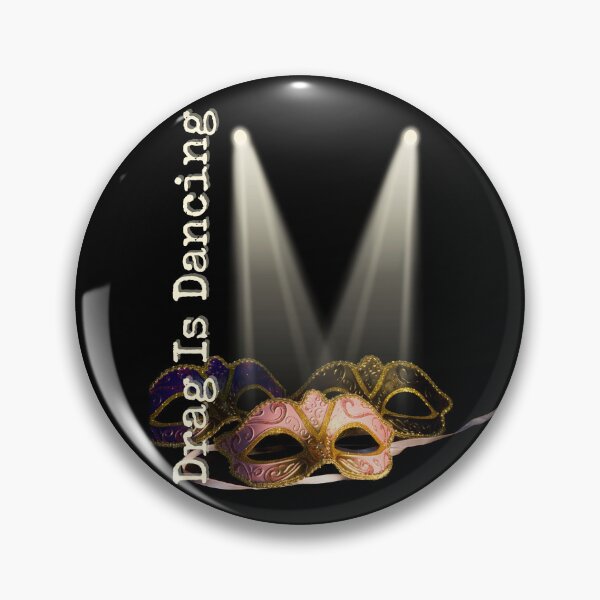 Item preview, Drag Is Dancing Social Statement Ballroom Mask Design designed and sold by EarthArtDesigns.
