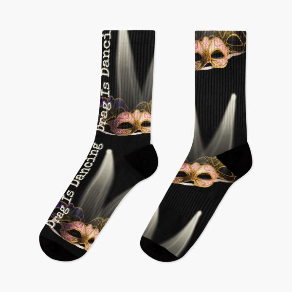 Item preview, Drag Is Dancing Social Statement Ballroom Mask Design designed and sold by EarthArtDesigns.
