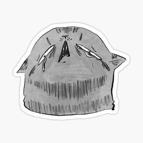 the most tired cat in the world Sticker