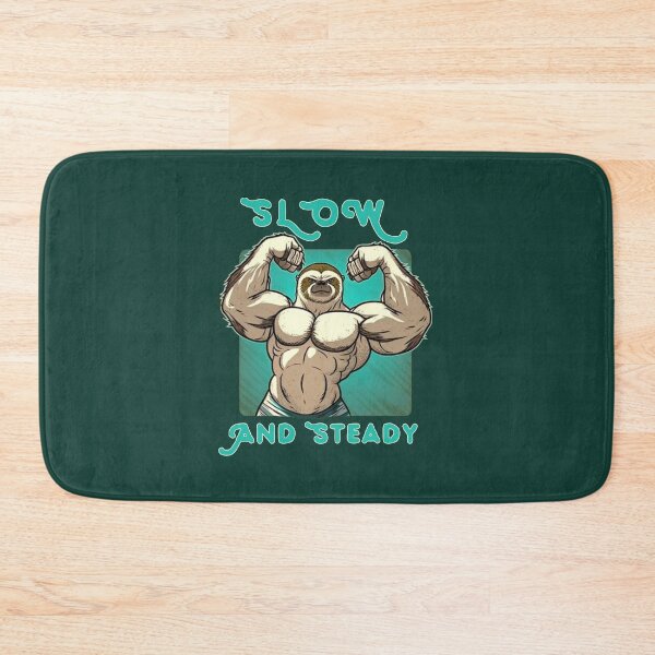 Item preview, Slow and Steady Wins the Race (Funny Sloth Design) designed and sold by OUSS  SQUARE⭐⭐⭐⭐⭐.