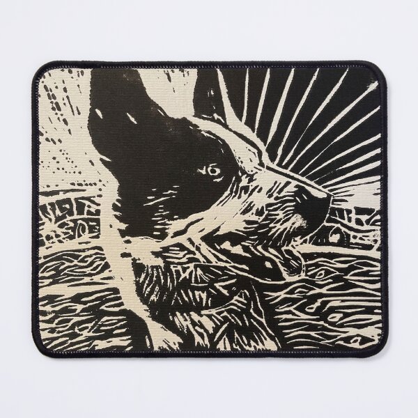 Item preview, ABSTRACT DOG LINO CUT designed and sold by TSamoix.