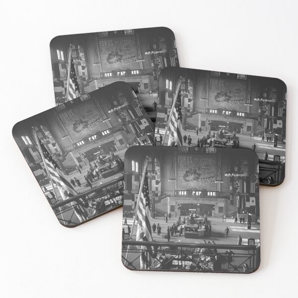Item preview, Chicago's Union Station Concourse 1943 designed and sold by MonochromaKey.