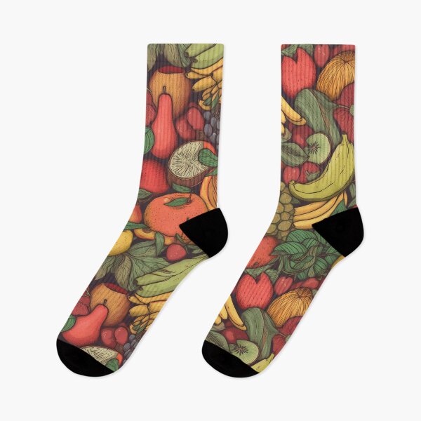 Item preview, Colorful fruit illustration pattern designed and sold by artefacta.