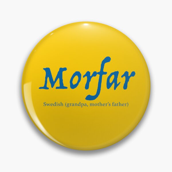 Item preview, Swedish Morfar Grandpa Grandfather Sweden Souvenir T-Shirt Yellow and Blue Sverige Svenska Morfar designed and sold by craftee.