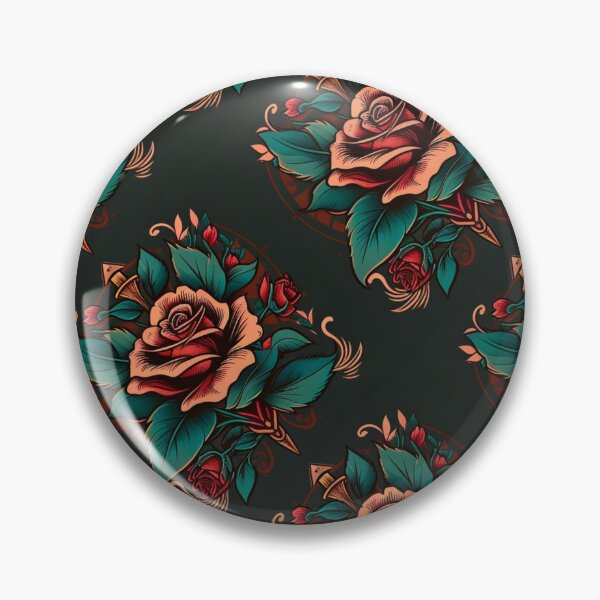 Item preview, American Traditional Rose  Pattern designed and sold by MerikDigital.
