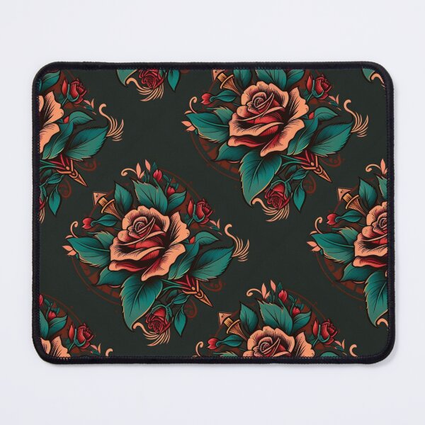 Item preview, American Traditional Rose Pattern designed and sold by MerikDigital.