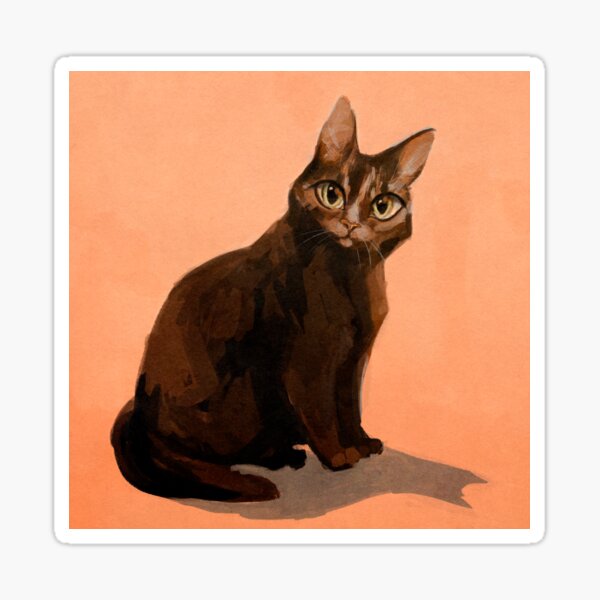 Curious Tabby Sticker
