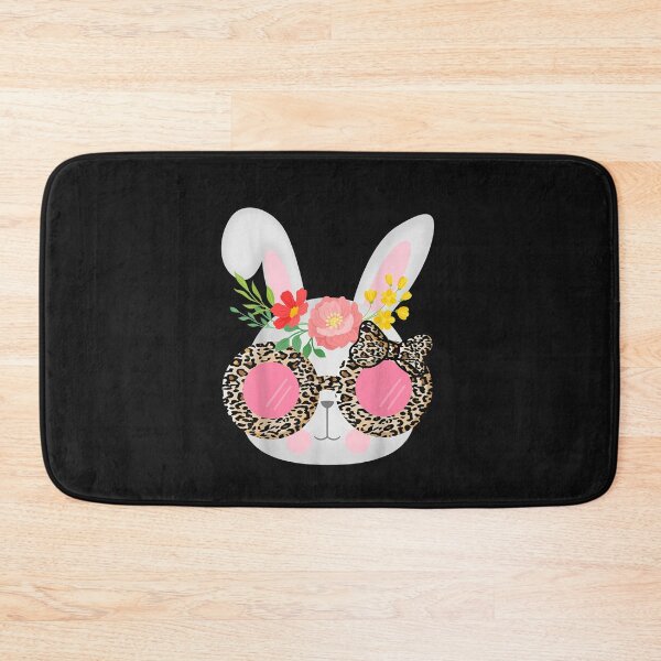 Item preview, Cute Bunny Face Leopard Glasses Easter for Women Teen Girl T-Shirt designed and sold by Beroti-Vanda.