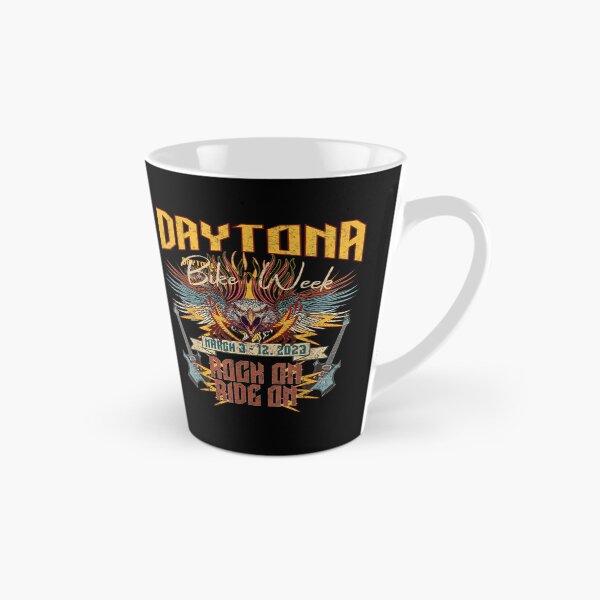 Item preview, 2023 DAYTONA BEACH BIKE WEEK "ROCK ON RIDE ON" ART ON FRONT designed and sold by DingoTee (1388)⭐⭐⭐⭐⭐.