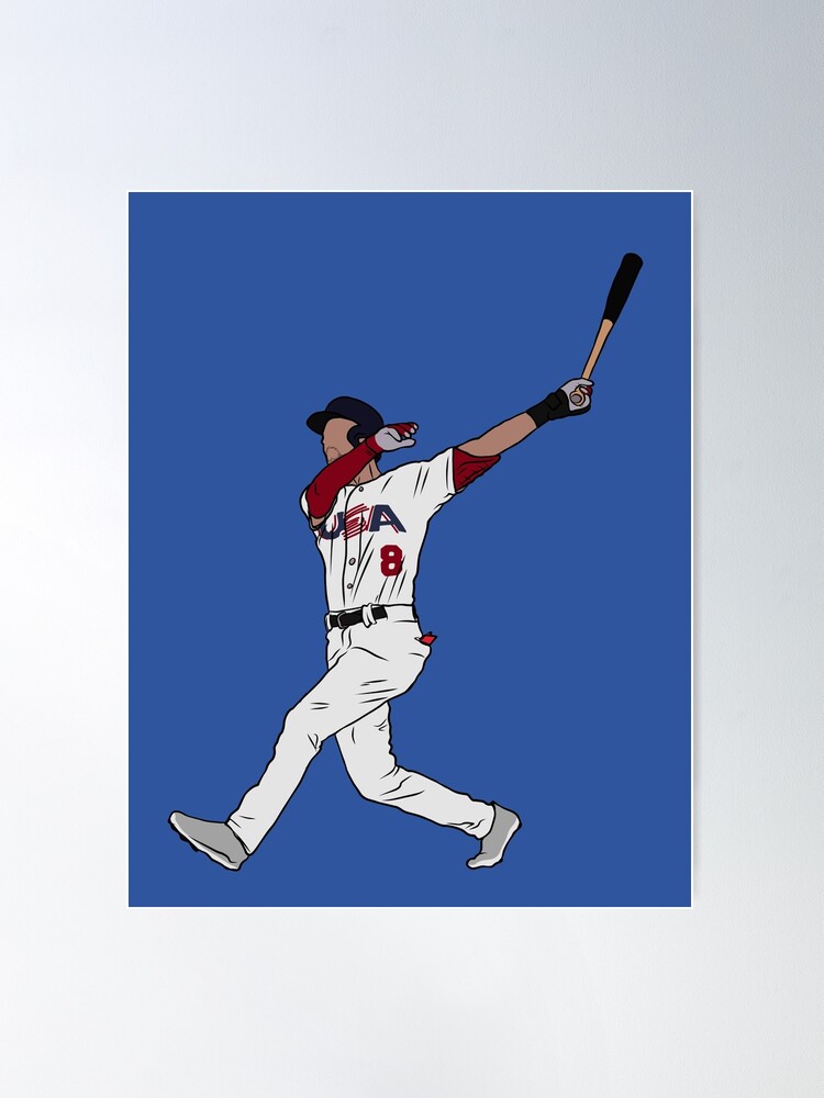 Trea Turner Poster Los Angeles Dodgers Print Kids Gift Gym 