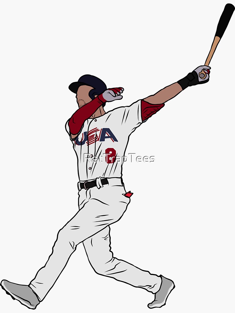 Trea Turner Team USA Grand Slam Sticker for Sale by RatTrapTees