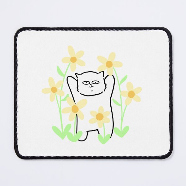 Item preview, flower cat  / white cat / spring  designed and sold by riristudio.