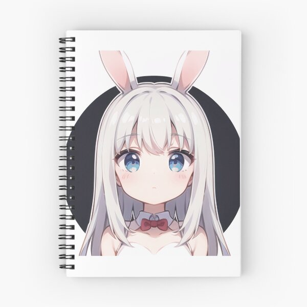 Item preview, A Cute Bunny Girl Sticker Very Kawaii Beautiful designed and sold by HikariAtelier.