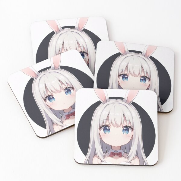 Item preview, A Cute Bunny Girl Sticker Very Kawaii Beautiful designed and sold by HikariAtelier.