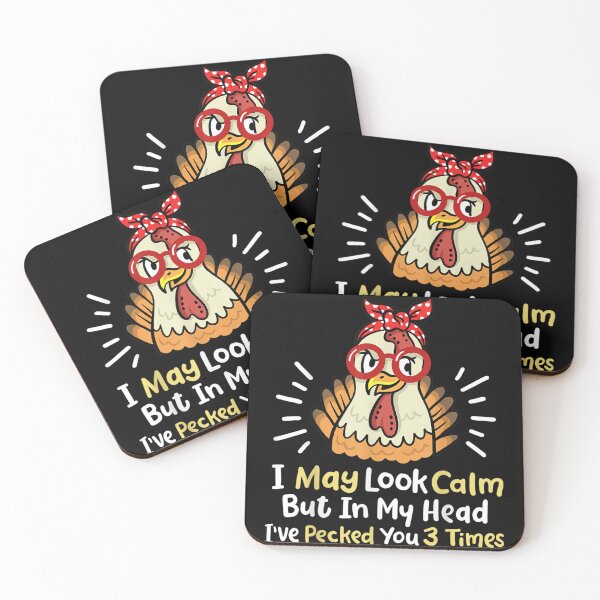 Item preview, I May Look Calm But In My Head Ive Pecked You 3 Times designed and sold by DingoTee (1388)⭐⭐⭐⭐⭐.