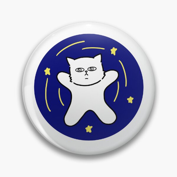 Item preview, a dizzy cat  / white cat / space  designed and sold by riristudio.
