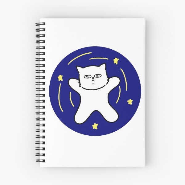 Item preview, a dizzy cat  / white cat / space  designed and sold by riristudio.