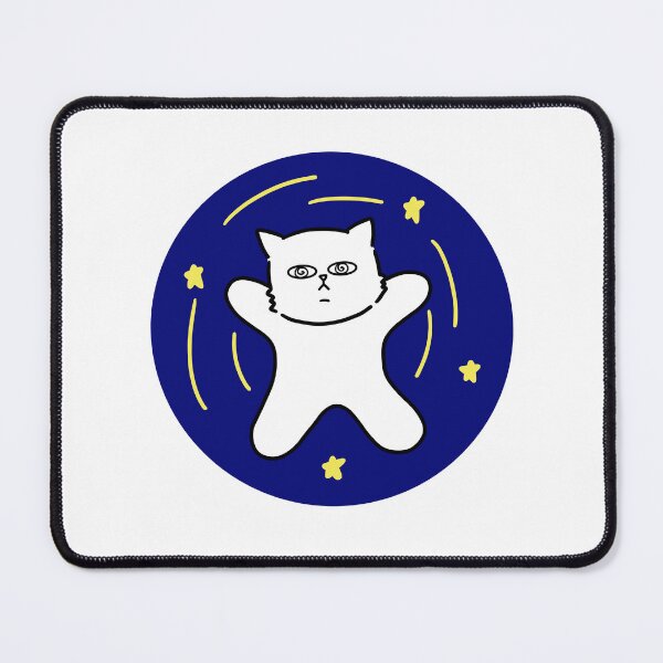 Item preview, a dizzy cat  / white cat / space  designed and sold by riristudio.