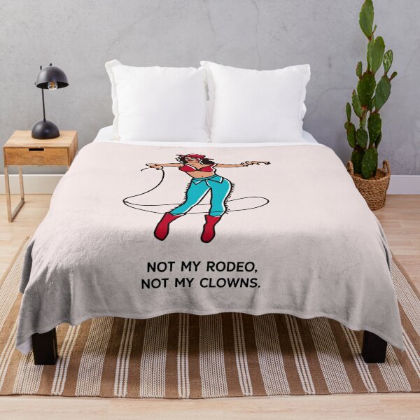 Rodeo Clown Throw Blankets for Sale | Redbubble