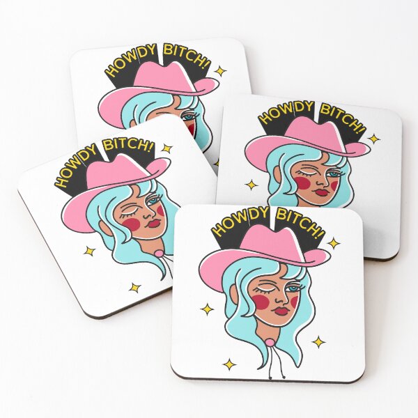 Item preview, Howdy Bitch! American Traditional Cowgirl illustration designed and sold by sungirlgraphics.