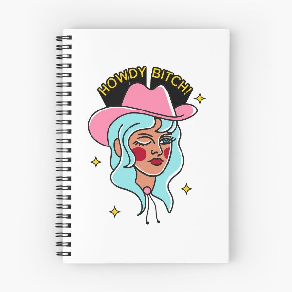 Item preview, Howdy Bitch! American Traditional Cowgirl illustration designed and sold by sungirlgraphics.