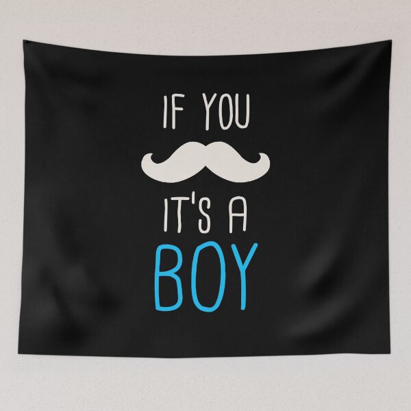 Item preview, If You Must Ask It's A Boy Mustache Baby designed and sold by 14thFloor.