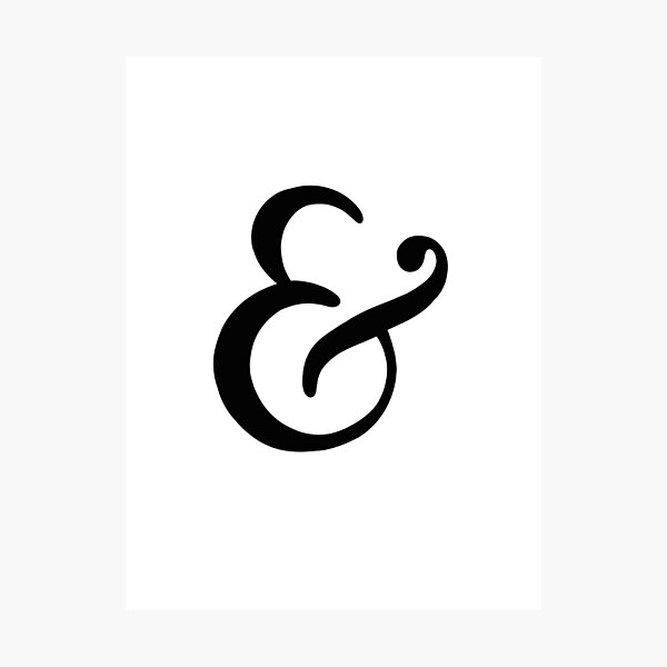 Item preview, Classic Ampersand designed and sold by ssarahalbanesee.