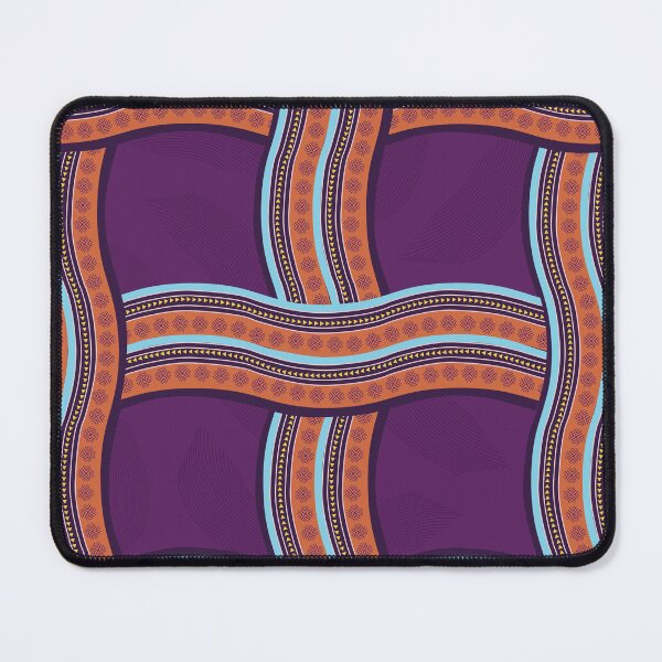 Item preview, African Inspired Print Purple Curve designed and sold by exotikcocotte.