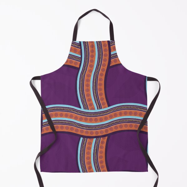 Item preview, African Inspired Print Purple Curve designed and sold by exotikcocotte.