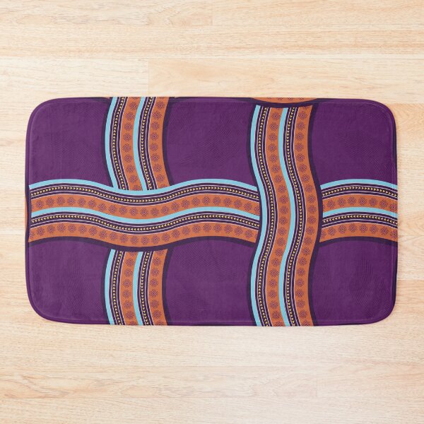 Item preview, African Inspired Print Purple Curve designed and sold by exotikcocotte.