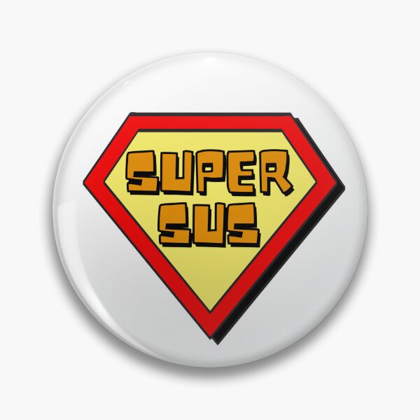 Item preview, Super Sus hero emblem  designed and sold by BusyMonkeys.