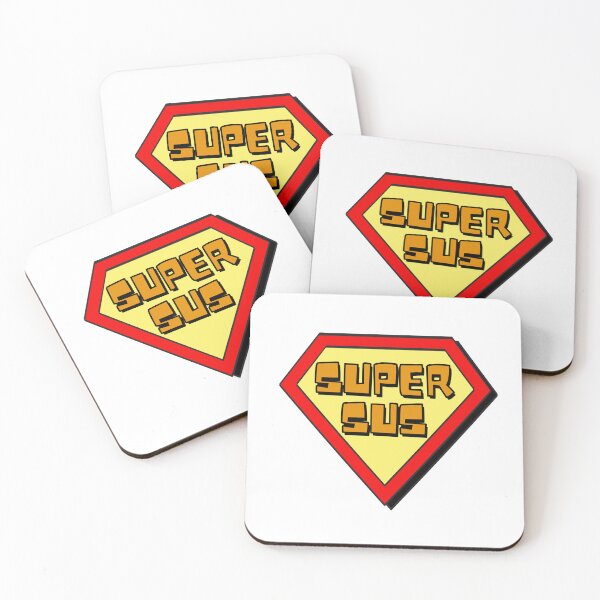 Item preview, Super Sus hero emblem  designed and sold by BusyMonkeys.