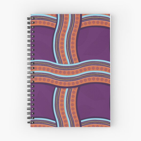Item preview, African Inspired Print Purple Curve designed and sold by exotikcocotte.