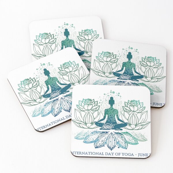 Item preview, International Day of Yoga designed and sold by InStickers.