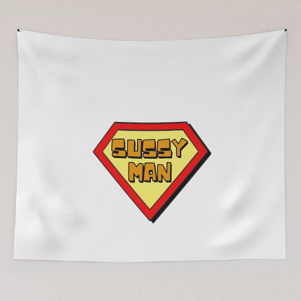 Item preview, sussy man hero emblem  designed and sold by BusyMonkeys.