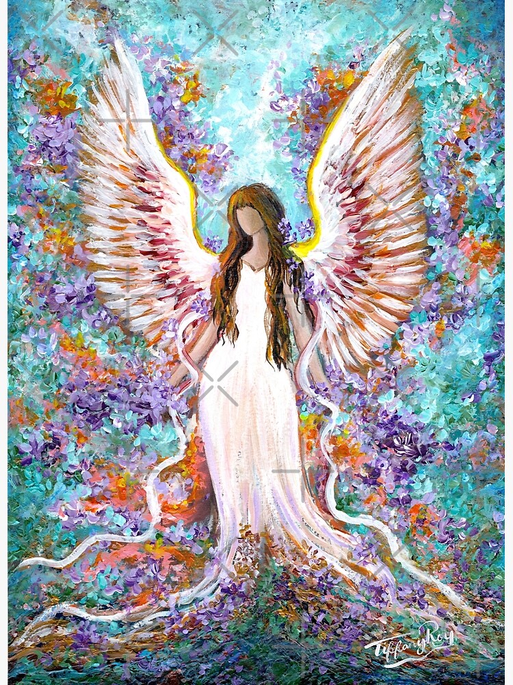 Guardian Angel Modern Catholic art print — Kate Scimeca Art