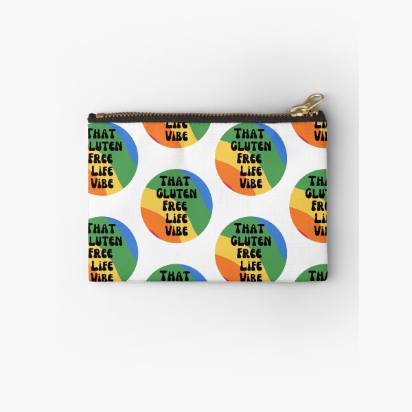 Item preview, Round Retro 1970s Rainbow and Text: That Gluten Free Life Vibe - Dark Text designed and sold by Paul Corps.