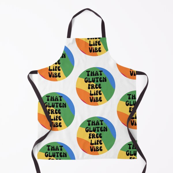 Item preview, Round Retro 1970s Rainbow and Text: That Gluten Free Life Vibe - Dark Text designed and sold by Paul Corps.