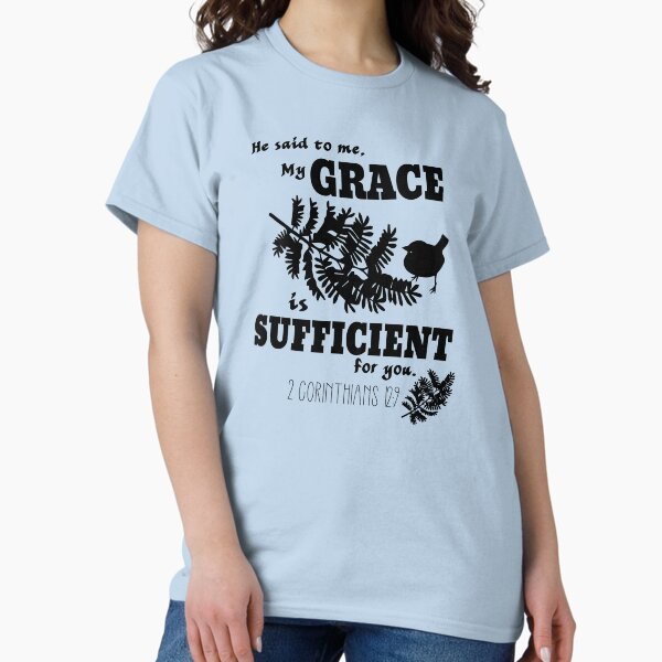 Item preview, Corinthians 12:9 Bible Verse design designed and sold by EdifiedExpressions.