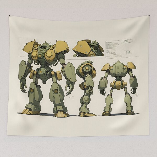 Item preview, Meet the Robot with a Dirty Job: A Full-Colour Model Sheet designed and sold by Sticker-by-Mia.