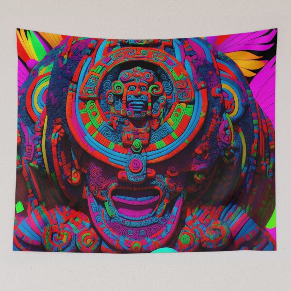 Item preview, Mayan Mask Color Fantasy designed and sold by internlvisions.