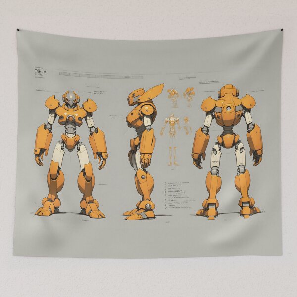 Item preview, The Ultimate Model Sheet for an Adorable Robot Character designed and sold by Sticker-by-Mia.