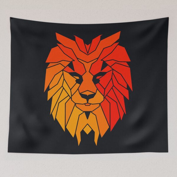 Item preview, Colorful Geometric Lion designed and sold by TheCatmeow2000.