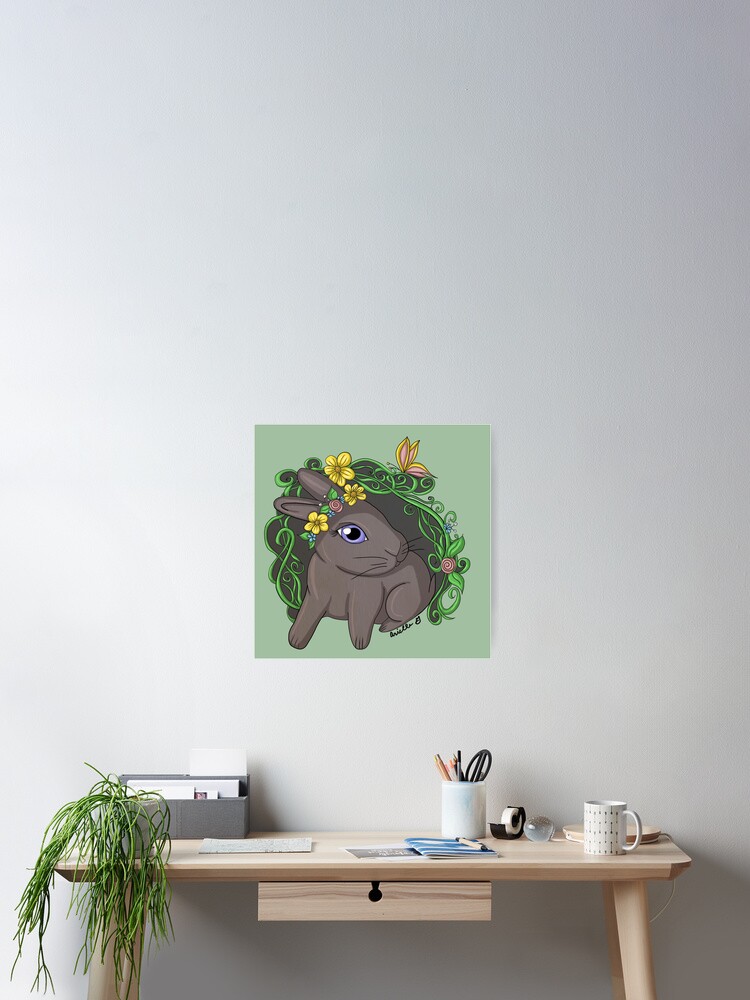 Thumbnail 2 of 3, Poster, Spring Bunny designed and sold by Gryphongrl.