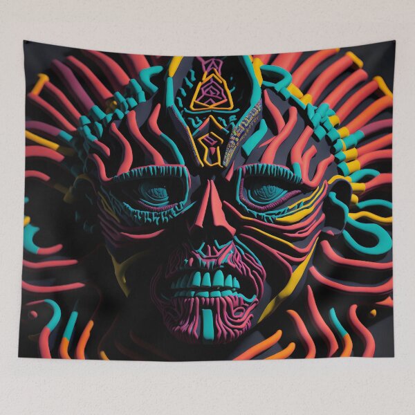 Item preview, Indian Mask Frightened designed and sold by internlvisions.