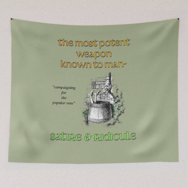 Item preview, Satire & ridicule definition designed and sold by CommonSenseClub.